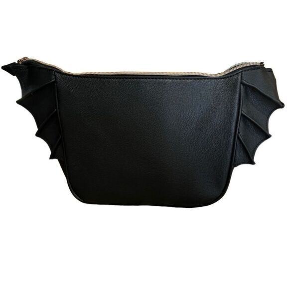 NWT Jeffree Star Black Bat Wing Cosmetic Bag – Makeup Pouch – 13x6x3 - Picture 2 of 3